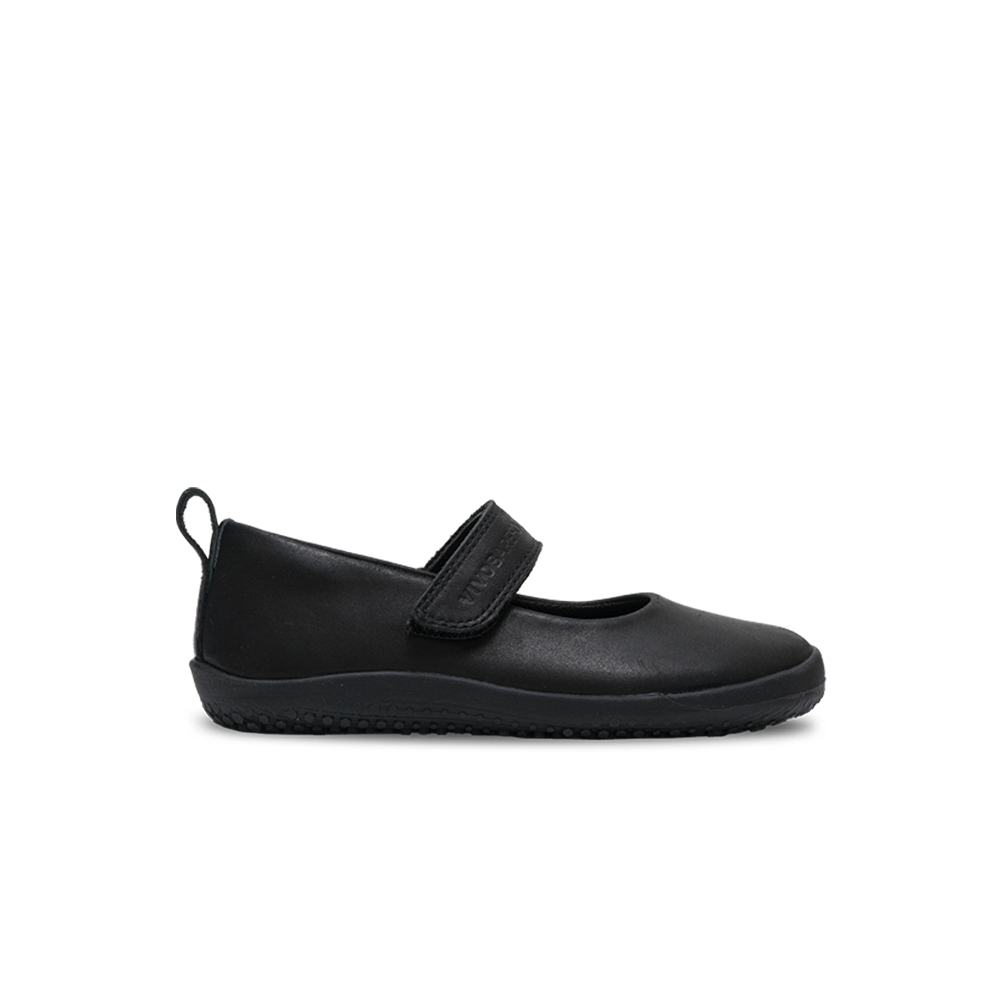 Vivobarefoot Wyn School Kids Obsidian