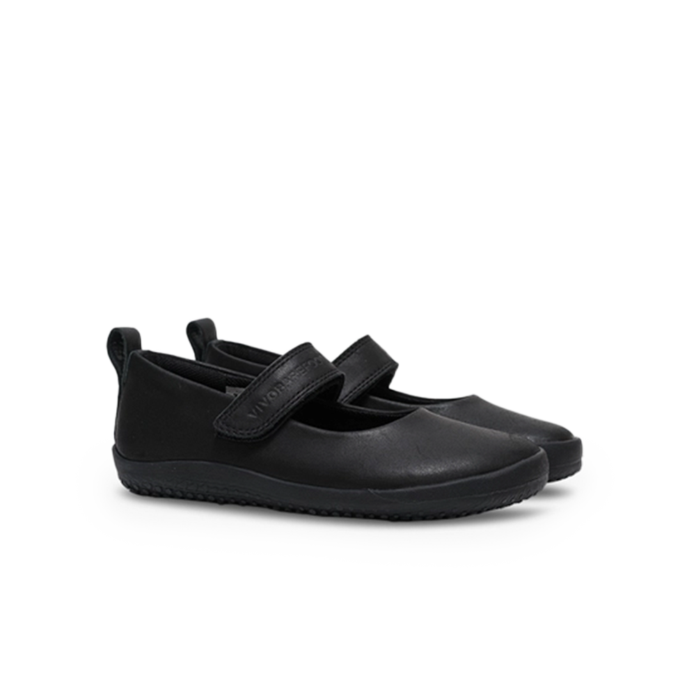 Vivobarefoot Wyn School Preschool Obsidian