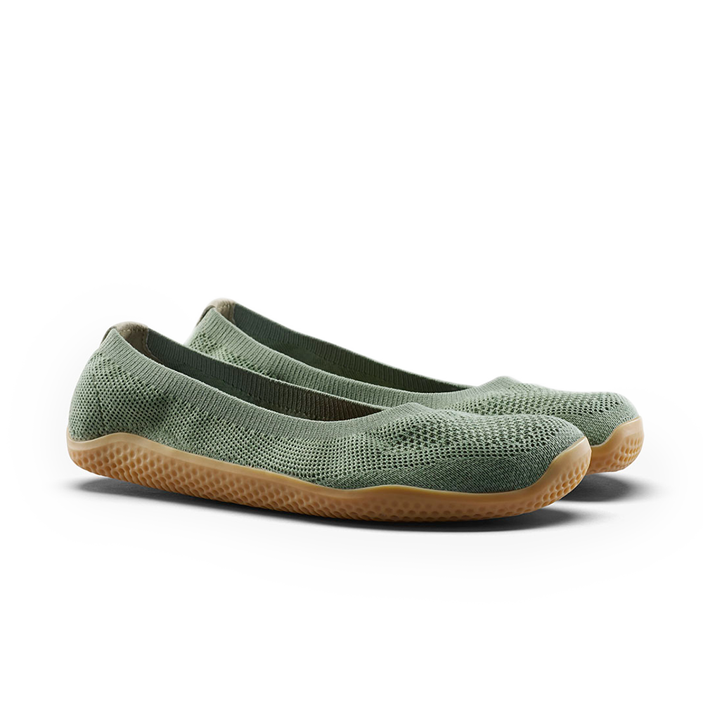 [PRE-ORDER] Vivobarefoot Asana Yin Ballerina Knit Womens Dusty Green (ETA. LATE MARCH)