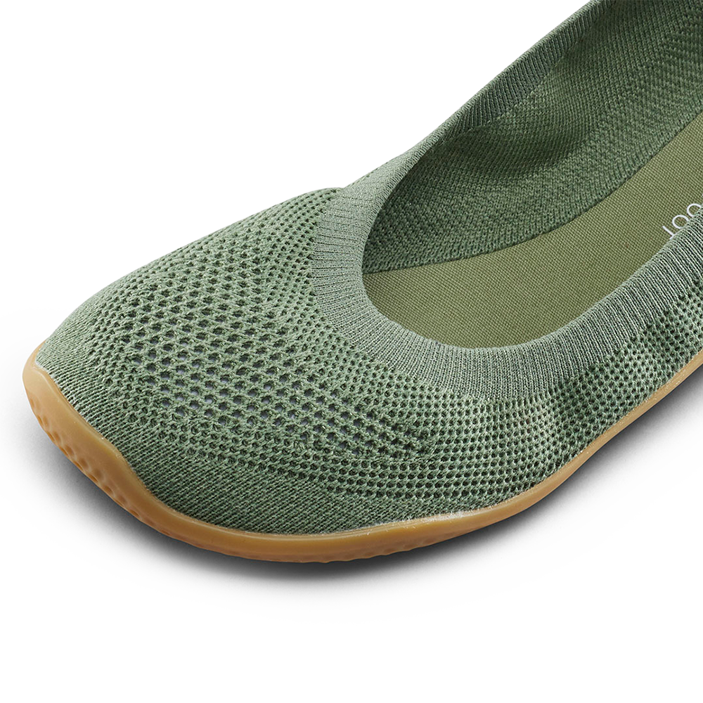 [PRE-ORDER] Vivobarefoot Asana Yin Ballerina Knit Womens Dusty Green (ETA. LATE MARCH)