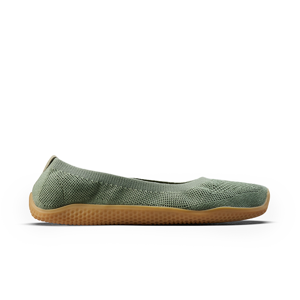 [PRE-ORDER] Vivobarefoot Asana Yin Ballerina Knit Womens Dusty Green (ETA. LATE MARCH)