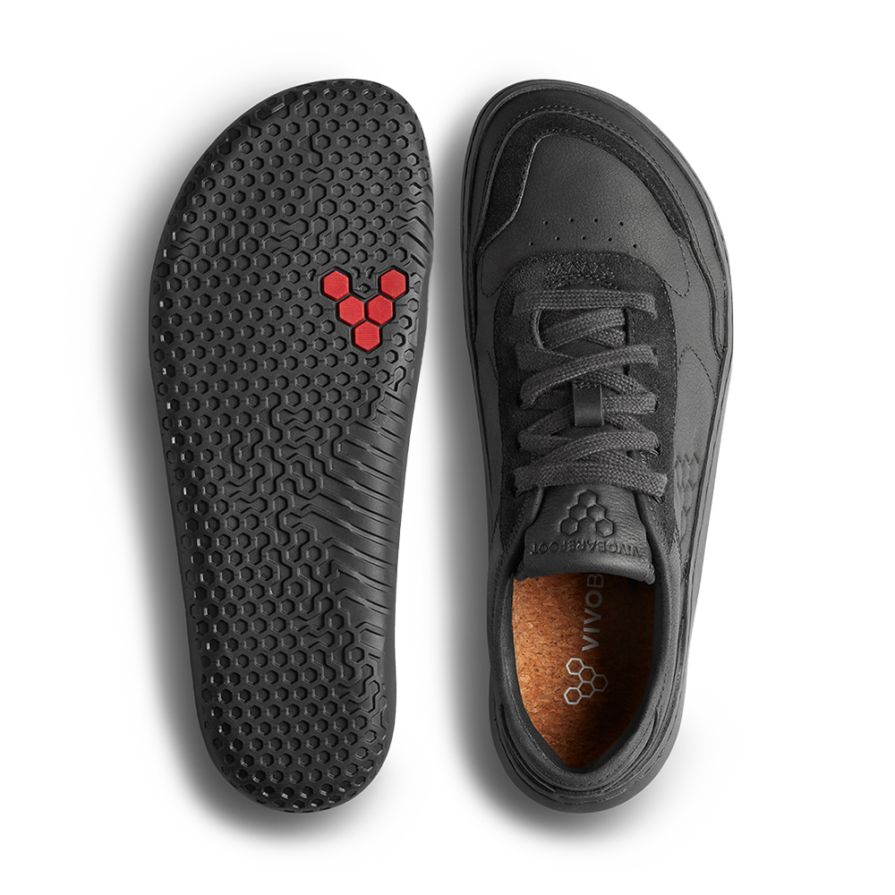 Vivobarefoot Gobi Sneaker Leather Womens Obsidian