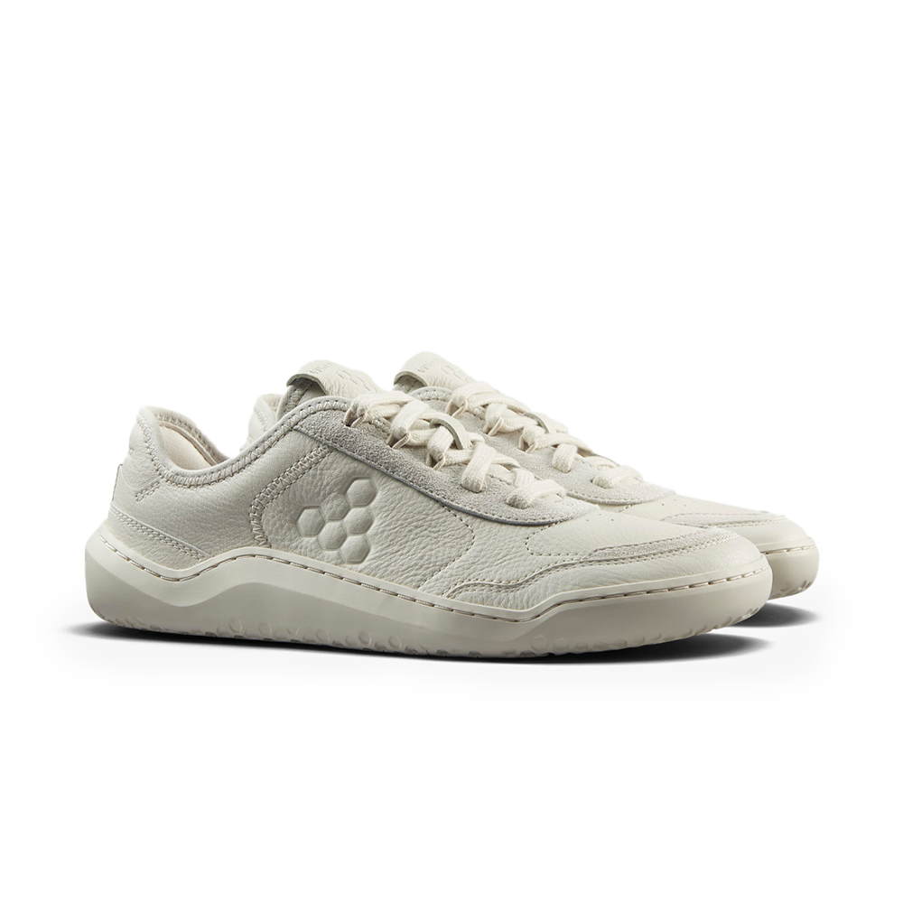 Vivobarefoot Gobi Sneaker Leather Womens Limestone