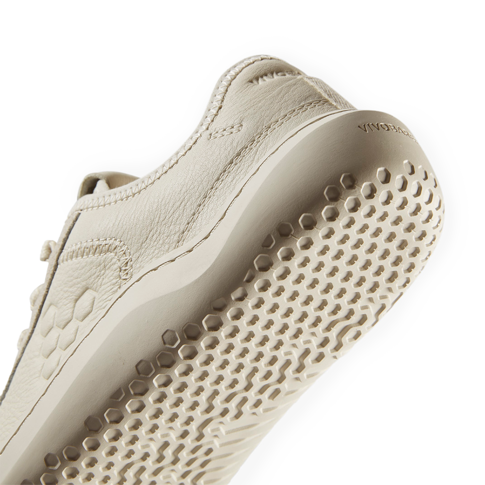 Vivobarefoot Gobi Sneaker Leather Womens Limestone