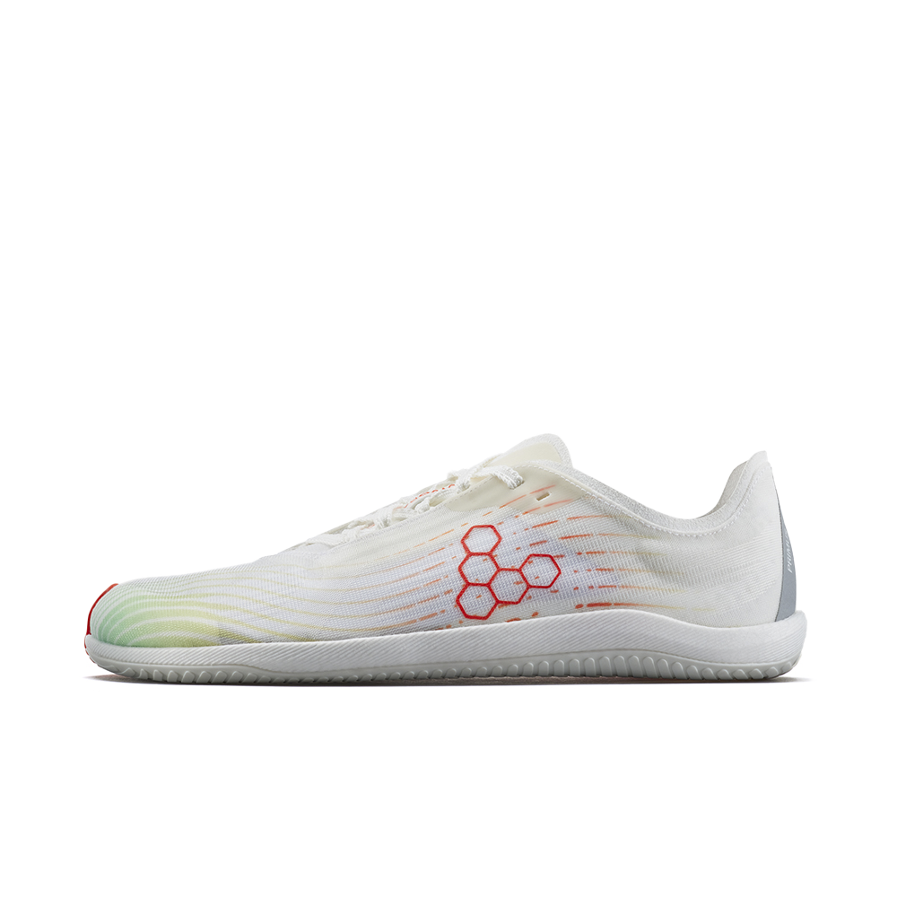 [PRE-ORDER] Vivobarefoot Primus Flow Mens Bright White/ Neon Orange (ETA. LATE MARCH)