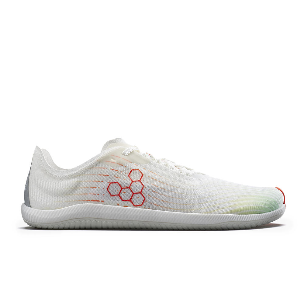 [PRE-ORDER] Vivobarefoot Primus Flow Mens Bright White/ Neon Orange (ETA. LATE MARCH)