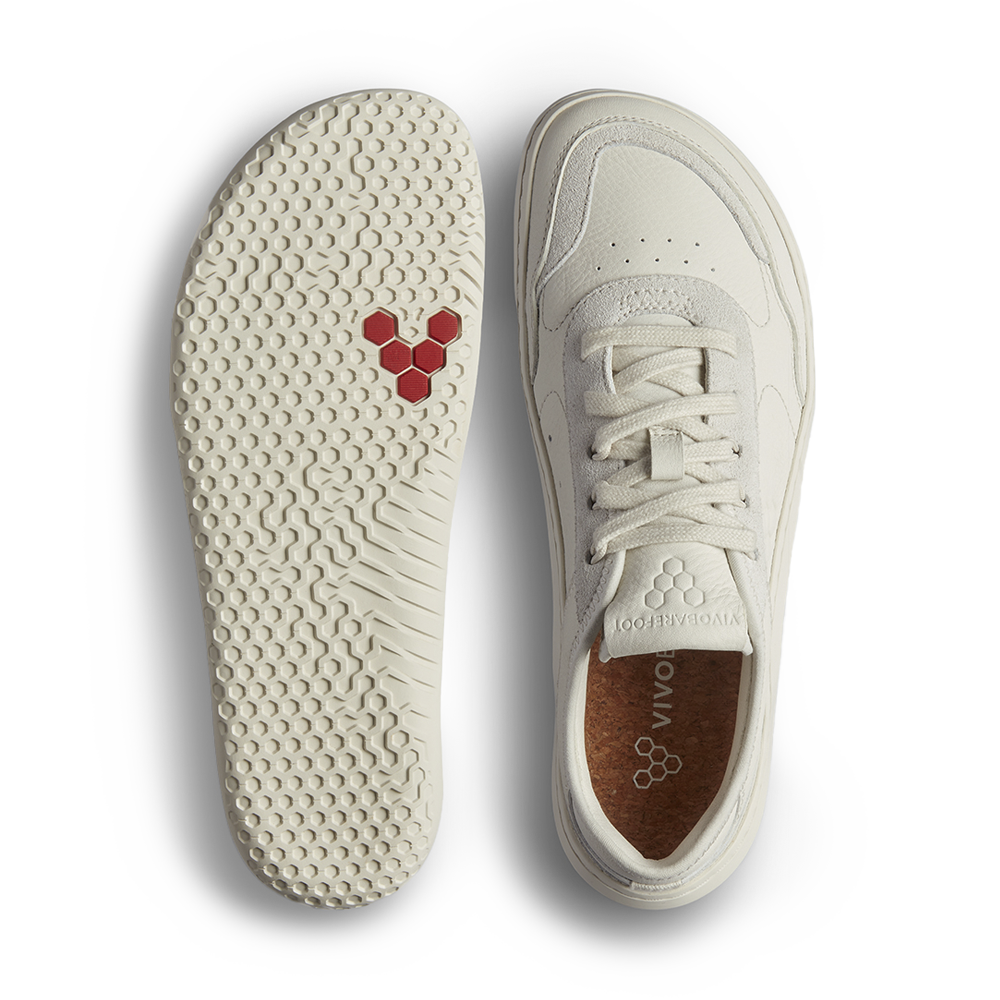 Vivobarefoot Gobi Sneaker Leather Womens Limestone