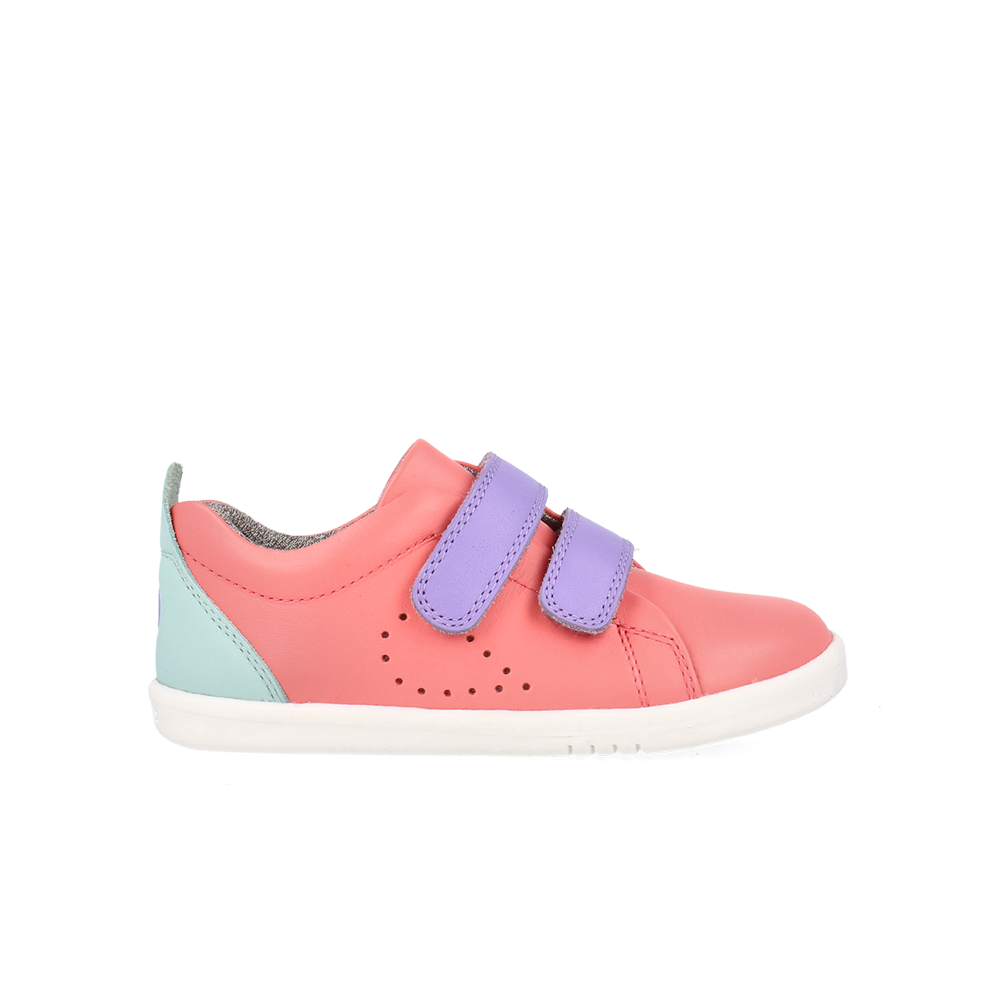 Bobux  I-Walk Grass Court Ocean Coral + Mauve Combo