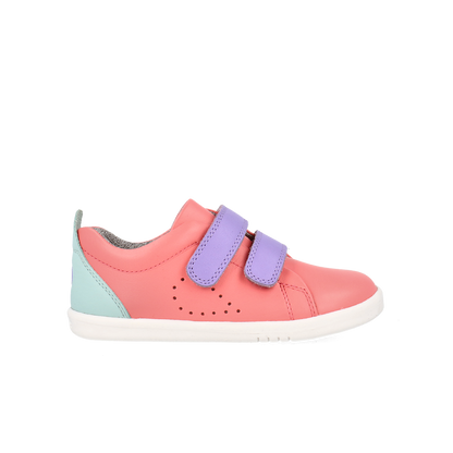 Bobux  I-Walk Grass Court Ocean Coral + Mauve Combo