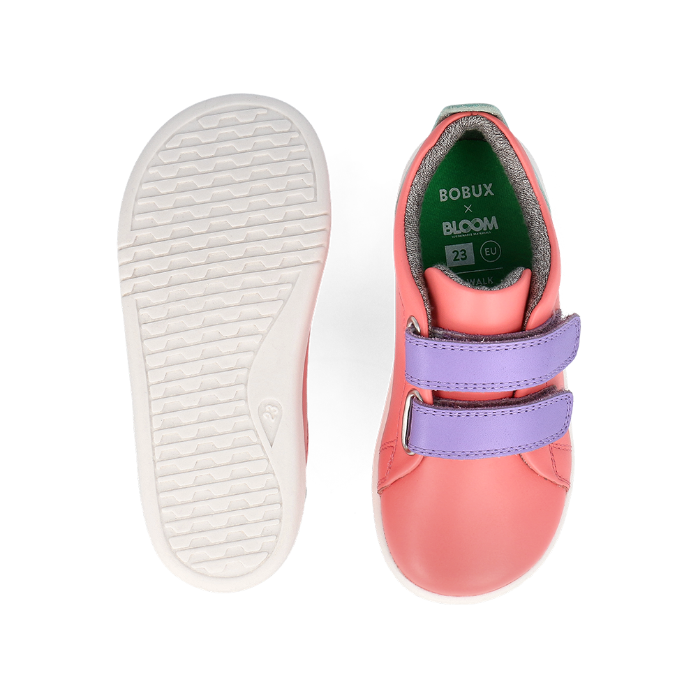 Bobux  I-Walk Grass Court Ocean Coral + Mauve Combo