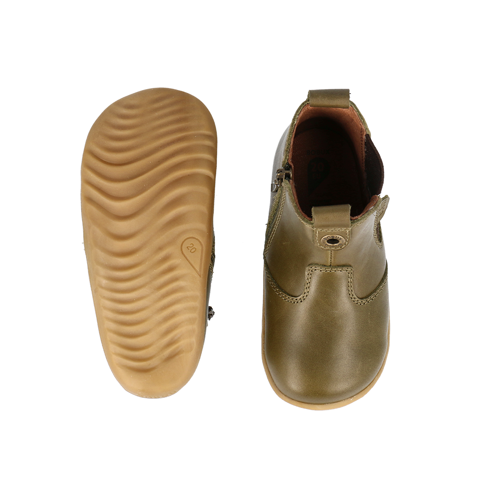 Bobux Step Up Jodhpur Olive + Toffee