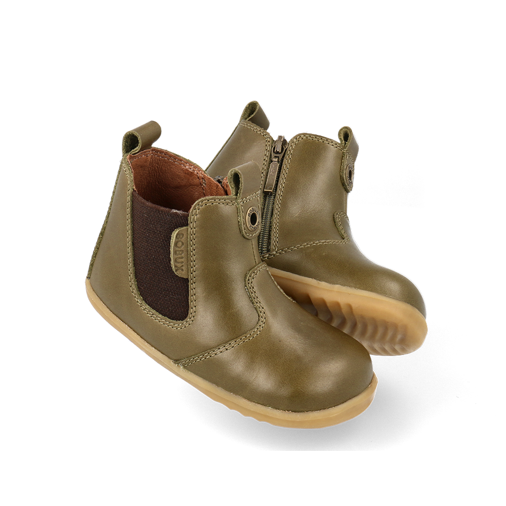 Bobux Step Up Jodhpur Olive + Toffee